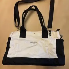 DORACOLUV トートバッグ 2way ブラック×ホワイト