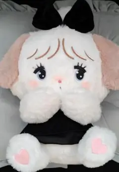 匿名配送 mikko ブラックリボンぬいぐるみ スフレ blackribbon