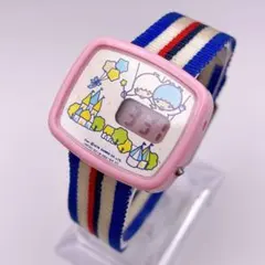 激レア 稼働 新品電池 Sanrio キキララ 腕時計 デジダル 昭和レトロのサムネイル