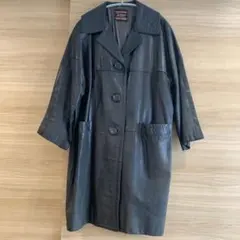 【即日発送】レザーコート ヴィンテージ古着 ブラック