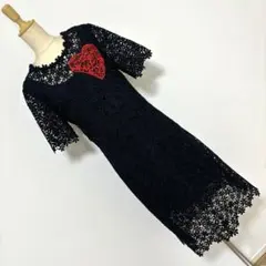 ○ デザイン オシャレ レース ワンピース 二次会 お呼ばれ 刺繍