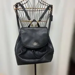 コーチ　coach バックパック　リュック　レザー　ブラック