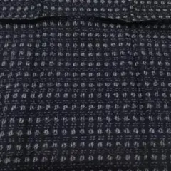 お値下げ 細かい模様がすてきな 和柄 生地 はぎれ(ネイビー/未使用)