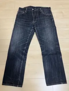 UNIQLO　セルビッチ　赤耳　ブラックデニム　S002　34インチ