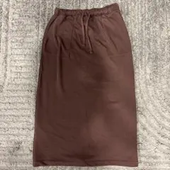 レディース　ロングスカート　ブラウン