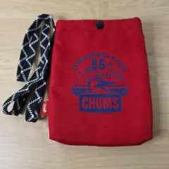 【匿名配送】おがさわら丸 55周年 コラボミニショルダー 赤 CHUMS