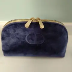 Dior ベルベット ポーチ ネイビーのサムネイル