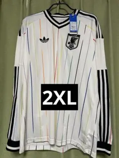 新品タグ付】サッカー日本代表 アウェイ 長袖レプリカユニフォーム XL