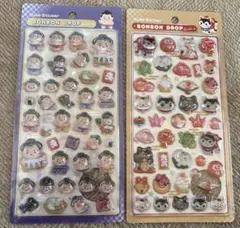 BONBON DROP ボンボンドロップシール 和柄 お相撲さん招き猫2点セット