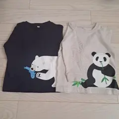 【美品】無印良品　ベビー　長袖Tシャツ　2枚セット　90