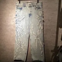 グレンマーティンス　H&M ディストレスドデニム　48