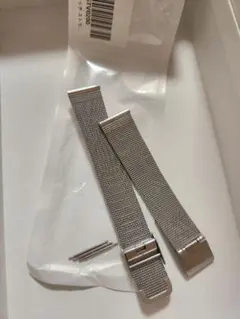 12/6まで出品 シルバーメッシュバンド ステンレス 17ミリ