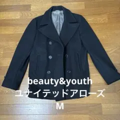 BEAUTY & YOUTH ブラックピーコート Mサイズ