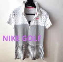 Nike Golf ドット柄ポロシャツ 新品タグ付き　レディースS