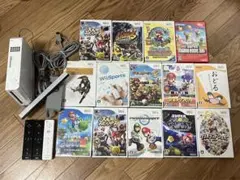 【動作確認済】任天堂Wii美品★ソフト14本＋本体＋リモコン3本セット