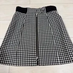 snidel センタージップ　スカショーパン ギンガムチェック　ミニスカート