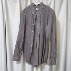 UNIQLO ブラウンチェック シャツ L