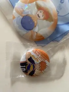 ハイキュー!! 日向翔陽 缶バッジ 2個セット
