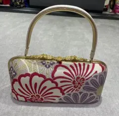 花柄織デザイン　和装用バッグ