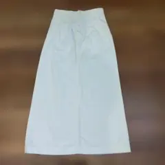 (美品)nanouniverse　 ホワイトデニム タイトスカート　Ssize
