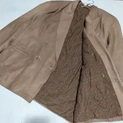 希少【 レモメルカッリ 】✦ 羊革 ラム レザー テーラード ダブル ジャケット