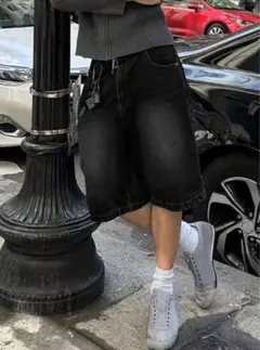 新品 デニムハーフパンツ ストリート カジュアル サマーファッション