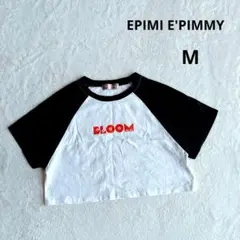 【エピミエピミー】半袖カットソー Ｔシャツ (M) クロップド丈 ラグラン