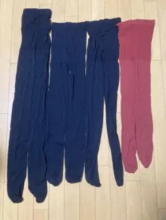 レディース／ブラックなど　タイツ　M〜Lサイズ　 4枚セット