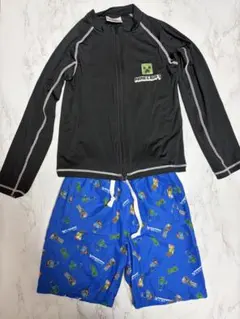 Minecraft 水着上下セット １３０㎝・１４０㎝