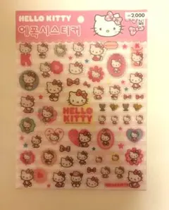 【韓国限定】ダイソーHELLO KITTY エポキシシール(ぷっくりシール)