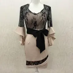 キャバドレス　ベージュ　Mサイズ　90733 定価12600円