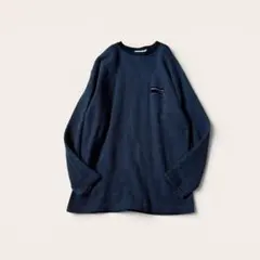 レノマ トレーナー トップス イタリア製 ミックスカラー ブルー 長袖カットソーのサムネイル