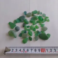 シーグラスE 緑系 洗浄済