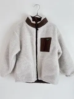 BREEZE リバーシブルジャケット オフホワイト ブラウン120