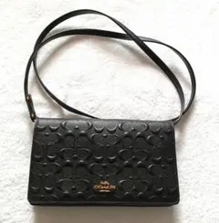 COACH ブラック ショルダーバッグ 財布