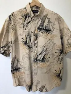 ROUNDTREE & YORKE ship柄　アロハシャツのサムネイル