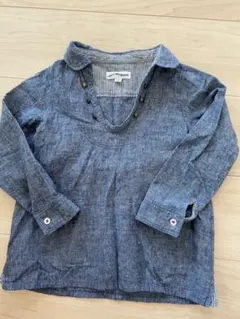 green label relaxing/長袖デニムシャツ/115センチ