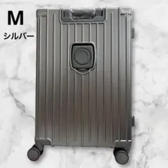 新品 スーツケース キャリーケース超軽量 TSAロック アルミフレーム シルバーのサムネイル
