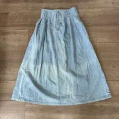 ナイスクラップ デニムロングスカート フリーサイズ
