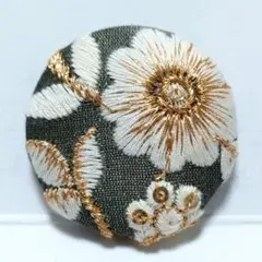 インド刺繍　№2709　カーキ　㊳ミリ