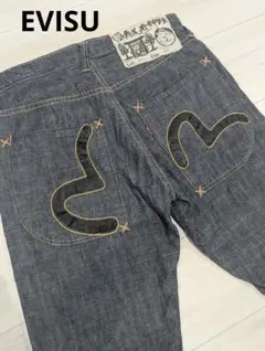 激レア☆1990年代エヴィス デニムショートパンツ カモメ 刺繍ステッチ 30のサムネイル