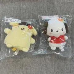 サンリオキャラクターズ当りくじ ポチャッコ ポムポムプリン キーカバーマスコット
