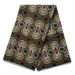 アフリカンバティック★マスク柄（アフリカンプリントファブリック布キテンゲ生地）