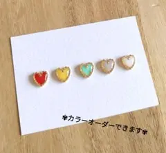 no.6215 ハンドメイド レジン ピアス イヤリング