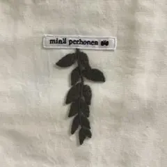 ミナペルホネン　ショップバッグ　葉っぱモチーフ