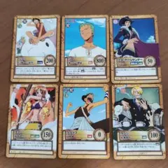 ワンピースカードダス　 ルフィ海賊団6枚まとめ売り