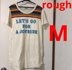 rough ロングtシャツ ワンピース チュニック　綿100% Mのサムネイル