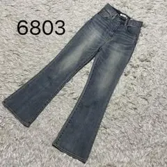 6803＊MOUSSY フレアデニム ストレッチ ブーツカットのサムネイル