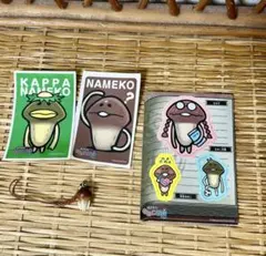 なめこ栽培キット ストラップ 2種＆シールセット - メルカリ