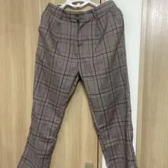 チェックパンツ